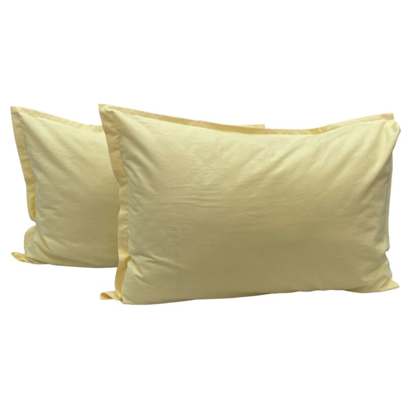 Set doua huse de perna, din olandina culoare galben, din colectia "Fine & Silky by Liz Line", 50X70cm - SPO50/70269