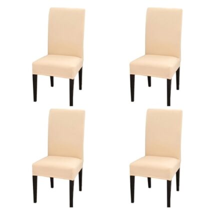 Huse elastice pentru scaun (4 bucati), Chairglam - Bej