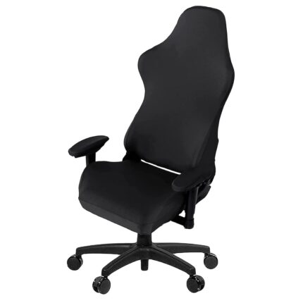 Husa universala pentru scaunul de gaming ZAXER, banda elastica si incuietoare pentru prindere, neagra
