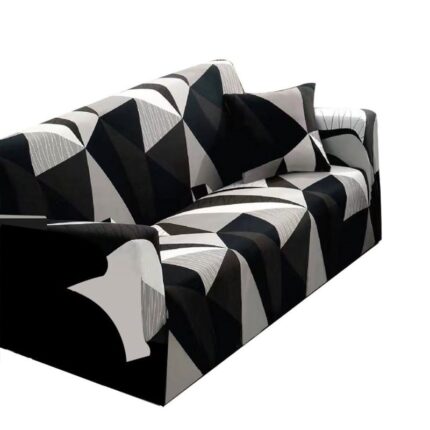 Husa elastica pentru canapea, Jojo Home, imprimeu Abstract, M13, M-2 locuri, 140x180cm