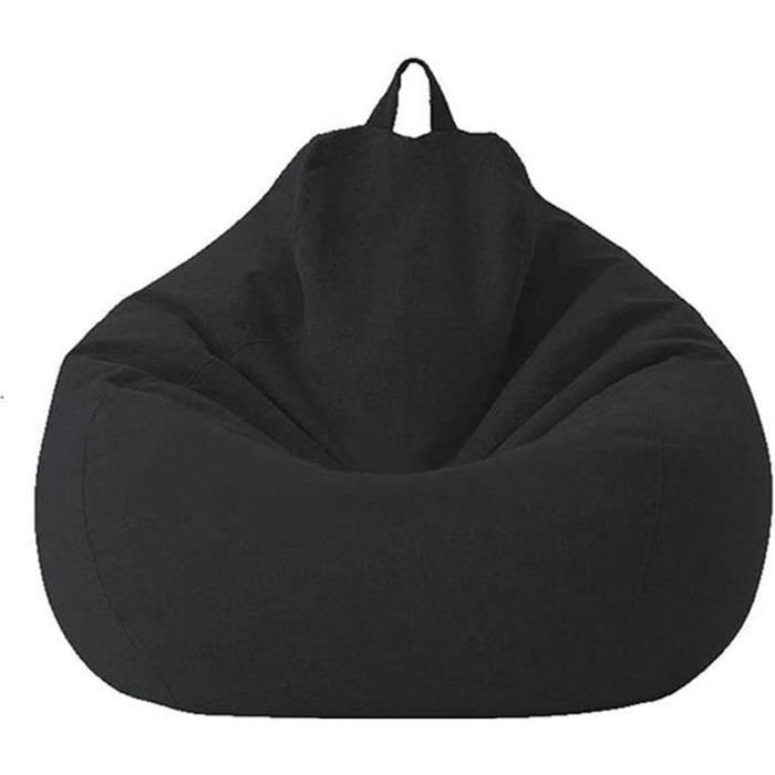 Husa Bean bag, Microfibra, 80x90cm, Negru