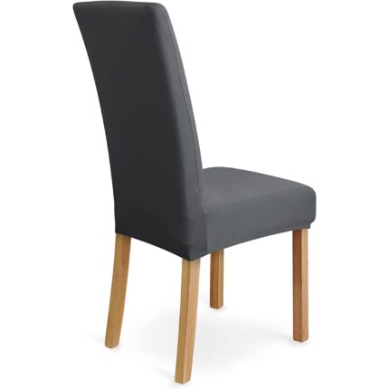 Husa pentru scaun GALAXIA®, elastica universala, din Elastan, Gri Inchis