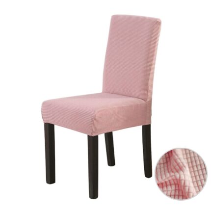 Set 6 Huse Elastice pentru Scaun, Universale, Cocolino, Material Bumbac Elasticizat, Culoare Somon