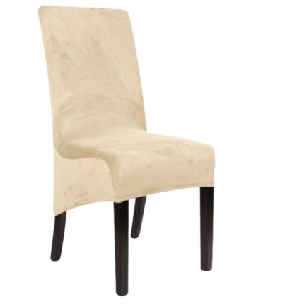 Husa scaun Velor, Elastan, Crem, XXL