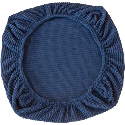 Husa pentru scaune de birou, Poliester, 38-52cm, Albastru