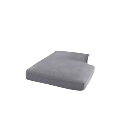 Husa pentru loc sezlong canapea, Granbest, pentru coltar in forma de L, 132 - 172 cm, model gofrat, elastica, moale, antiderapanta, Gri deschis