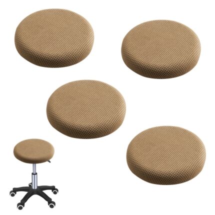 Set 4 huse scaun rotund, QttvbTna, 32-40cm, Maro