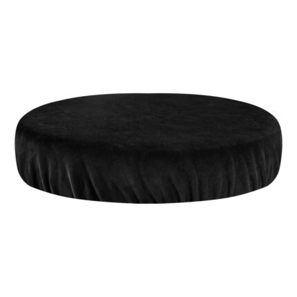 Husa pentru taburet, Activeshop, Velur, 35-40 cm, Negru