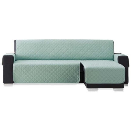 Husa coltar matlasata cu sezlong pe partea dreapta sau stanga Sofazip, Lungime 220 cm, Mint