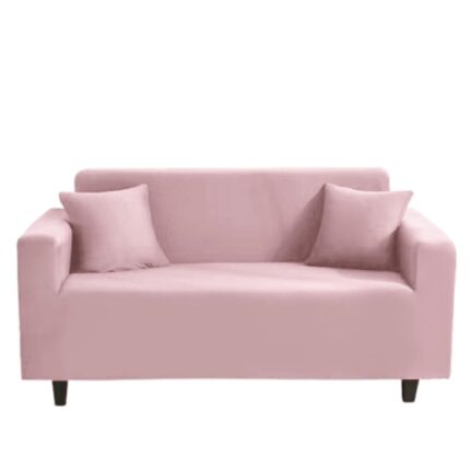 Husa elastica pentru canapea, Uni, 3 locuri, 180X230cm, Roz