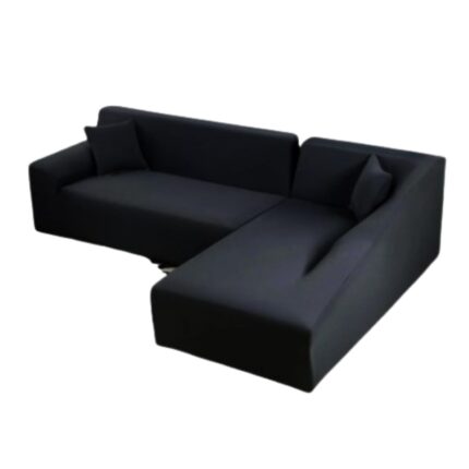 Husa elastica pentru coltar, Jojo Home, Uni, M L, Negru