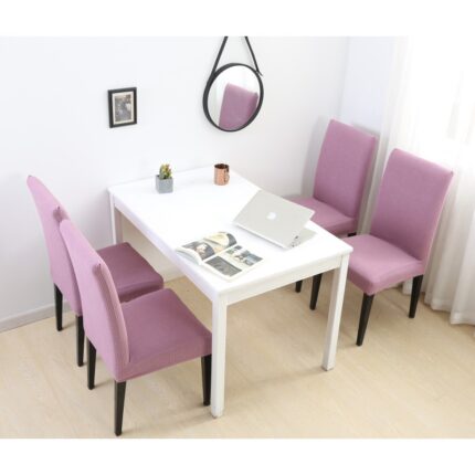 Set Huse Elastice, 6 Scaune HS13, Mov, 55 x 45 cm