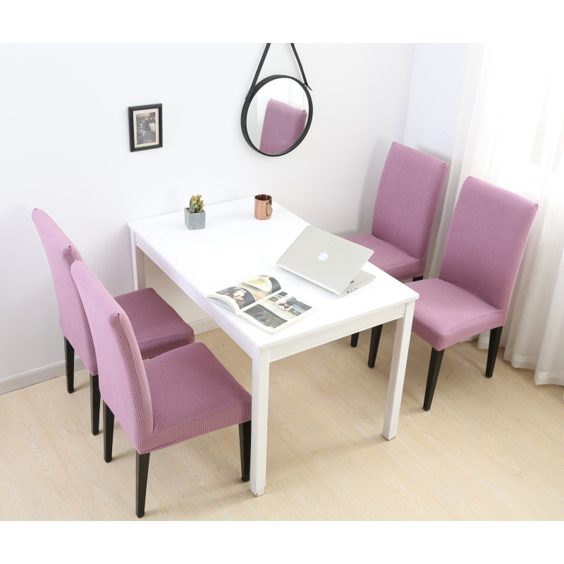 Set Huse Elastice, 6 Scaune HS13, Mov, 55 x 45 cm