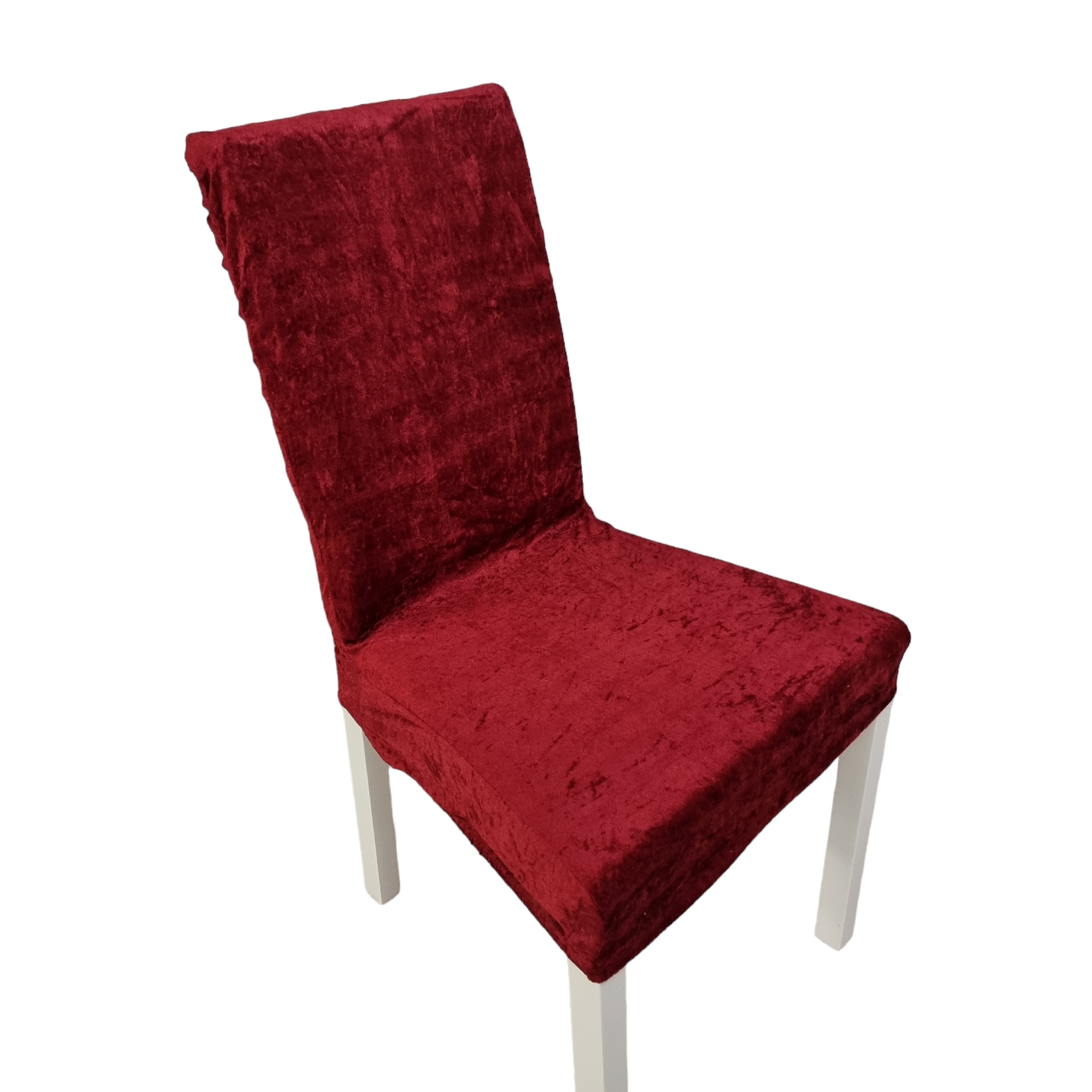 res_7af94ef91839836623a9497a8ff9bb37 Set 6 Huse Universale Premium Pentru Scaun Din Catifea Rosu, 50x40x40 cm