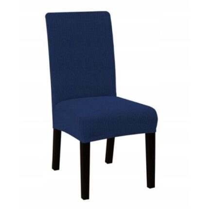 Husa scaun Jacquard, Elastan, Bleumarin