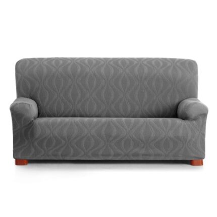 Husa elastica pentru canapea 3 locuri, jacquard, 180-210 cm, Eysa, Iria, C16 Gri Antracit