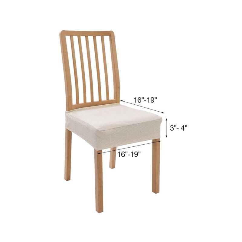 Set Huse scaune Jormftte, poliester, impermeabile, Bej, 2 buc