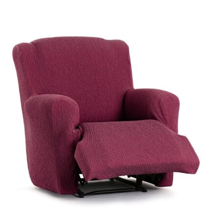 Husa elastica pentru fotoliu cu recliner, 60-90 cm, Eysa, Troya C8 Bordo