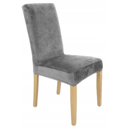 Husa pentru scaun, Velur, Universal, Gri