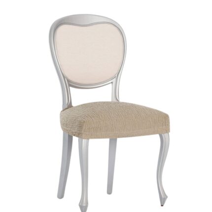 Set 2 huse scaun elastice sezut, 40-50 cm, Eysa, Troya C11 Maro deschis