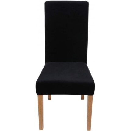 Husa universala pentru scaun, marime universala, din material Catifea Negru Elastix 45 cm x 60 cm