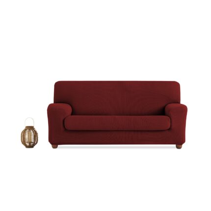 Husa elastica canapea 2 locuri, Belmarti, Creta Red