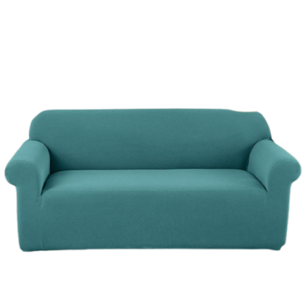 Husa elastica pentru canapea, Jojo Home, Uni, M-2 locuri, 140x180cm, Turcoaz
