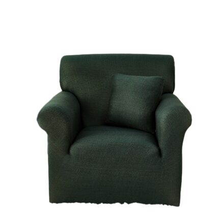 Husa pentru fotoliu, din bumbac elastic, JHS10-1, verde, 90-140 cm