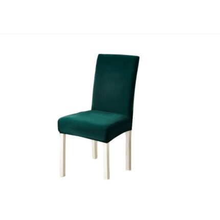 Set 4 huse universale pentru scaun, din catifea, Verde