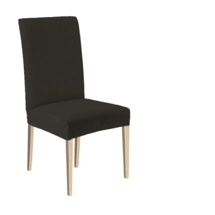 Set 6 huse elastice pentru scaune, Universale, Gri Inchis, 55 cm x 45 cm