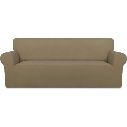 Husa canapea 2 locuri, Cozevdnt, elastica, lavabila, bej