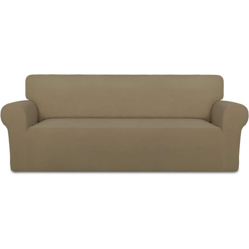 Husa canapea 2 locuri, Cozevdnt, elastica, lavabila, bej