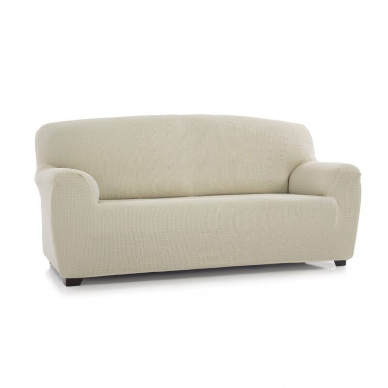 Husa canapea 3 locuri Sofazip, Lungime intre 180 - 230 cm, Elastica, model PatternFit, Bej