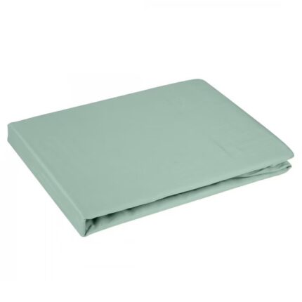 Set cearsaf cu elastic si 2 fata de perna, English Home, Plain, 160x200 cm si 2 x 50x70 cm, verde