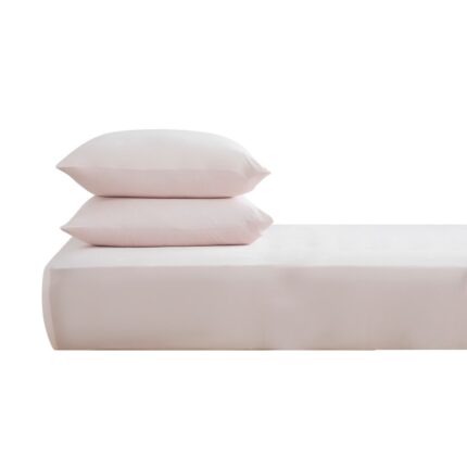 Cearsaf cu elastic, English Home, 100x200 cm, 100% bumbac, roz pudra