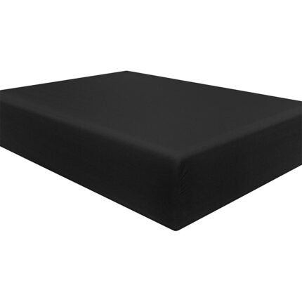 Cearsaf de pat cu elastic, GOGOU®, 180x200x30cm, Negru