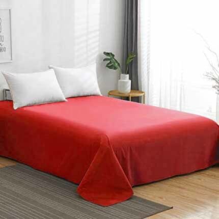 Cearsaf Sofy® 100% bumbac rosu inchis 200 x 220cm