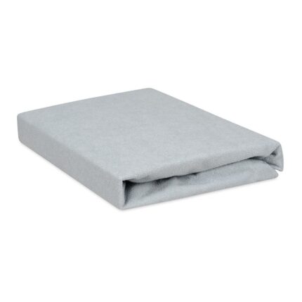 Cearceaf impermeabil Matex cu banda elastica si strat de protectie respirabil Terry, 160 x 200 cm, Gri