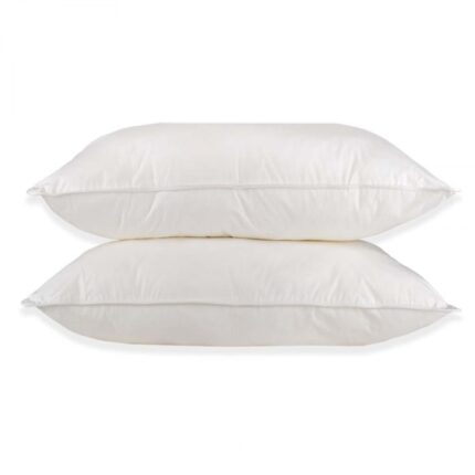Set de 2 perne Pernador cu 15% puf de gasca si pana pentru copii, 40x60 cm, Alb