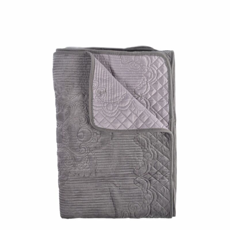 Cuvertura Canapea, Naimeed D4890S, 70x150cm, poliester, pufoasa, matlasata, Gri