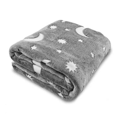 Paturica pentru copii, magic Stuffix®, stelute glow in the dark, fosforescenta, moale si confortabila
