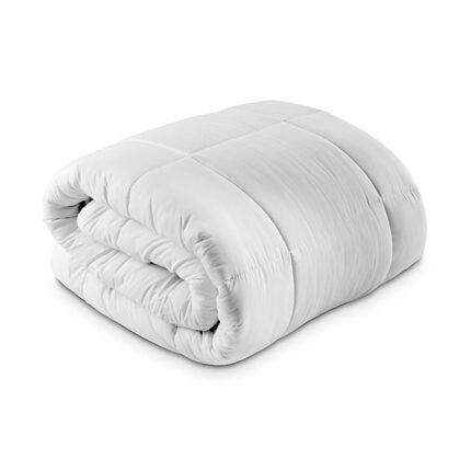 Pilota matlasata Kotonia Home - iarna, 200x220 cm, 350g/mp, alba