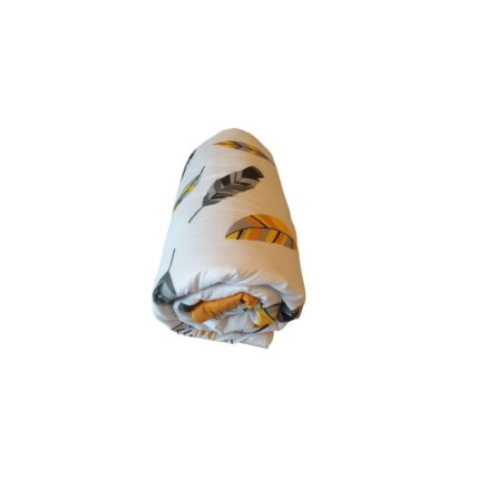 Pilota 2 persoane 180 / 200 cm microfibra imprimeu pana