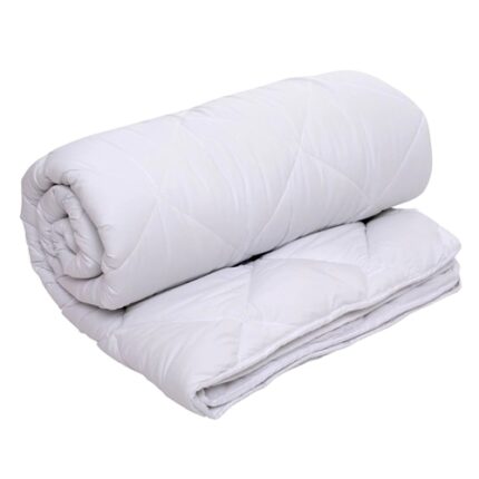 Pilota iarna, 160x210cm, matlasata, umplutura 100% minet, 400g/m2, tesatura bumbac, lavabila, Pucioasa, alba
