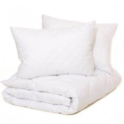 Set Pilota pat dublu cu 2 Perne 50x70, PUCIOASA, pentru 2 persoane, SETPP