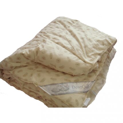 Pilota matlasata din puf natural Ralex Pucioasa, 195x220 cm XXL, Crem