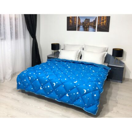 Pilota stelute-albastru 200x210 cm