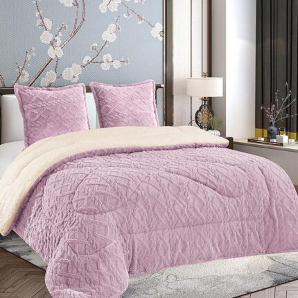 Pilota Cocolino Groasa cu Blanita, Dormy, Wave V4, Lila, 4.5kg, 200x230 cm