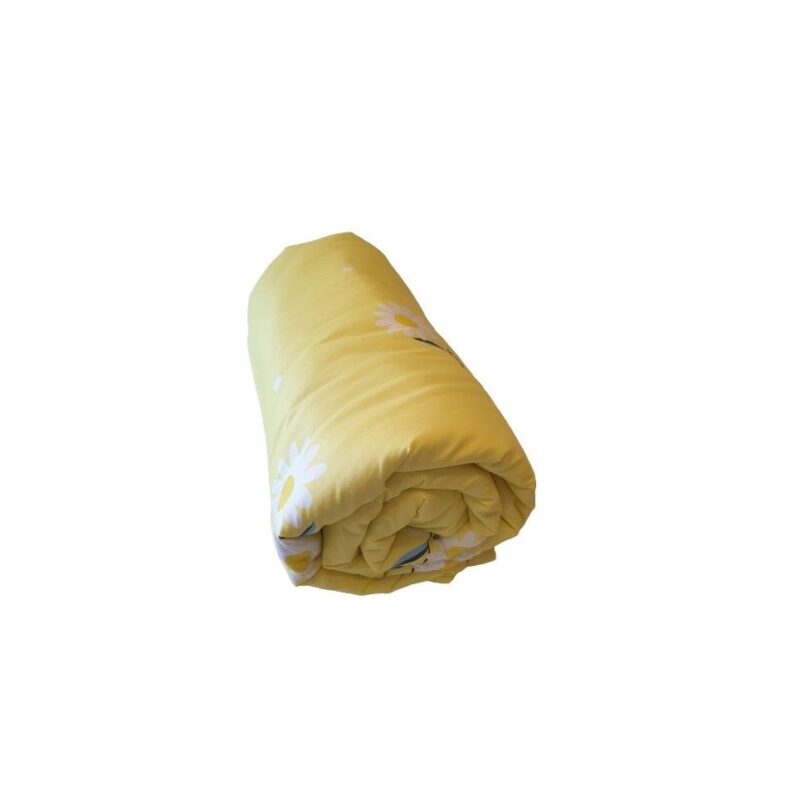 Pilota 2 persoane 200 x 220 cm microfibra imprimata (margarete fond galben)