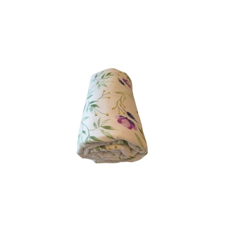 Pilota 180 x 200 cm microfibra imprimata (floral, anemone mov)